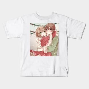 Sakura and Syaoran christmas Kids T-Shirt